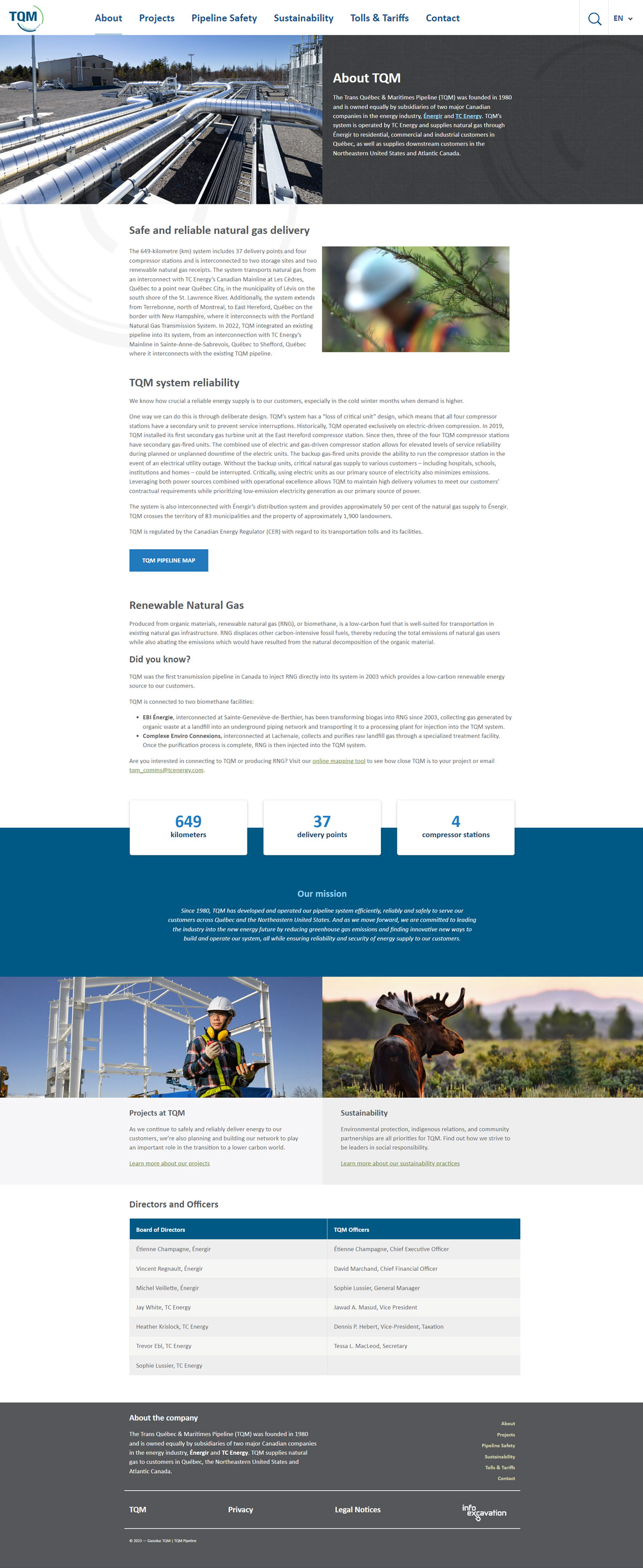 TQM Homepage design